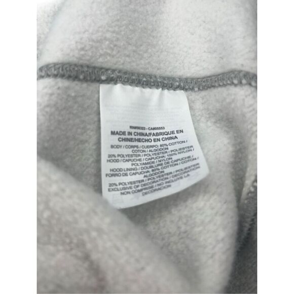 Vintage Nike Men’s 2X Hoodie Sweatshirt Gray Blue Tag Big Swoosh Logo - Picture 6 of 6